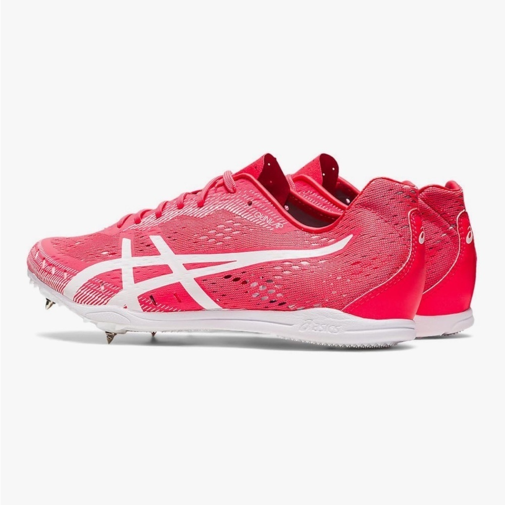 New in Box ASICS Track Shoes Women’s size 14 Pink Gun Lap 2 Shoes with Spikes - Picture 3 of 8
